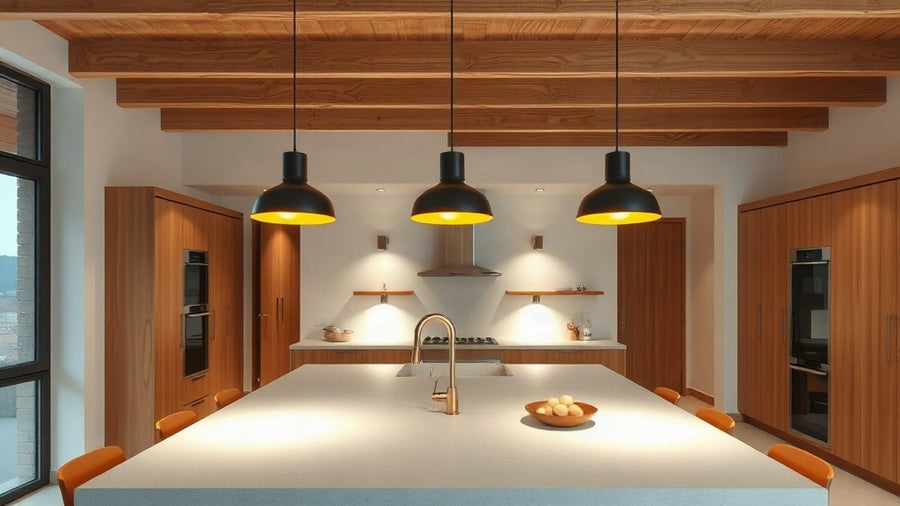 Modern kitchen island with pendant lights, showcasing Kitchen Island Lighting Ideas: Modern Design for Your Home.