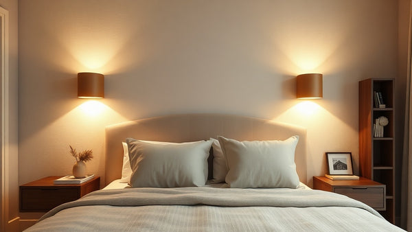 Wall Sconces for Residential & Commercial Interiors: Mid-Century Modern Specifications in a bedroom setting