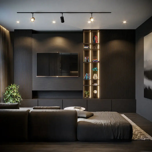 How can lighting influence the mood of a room