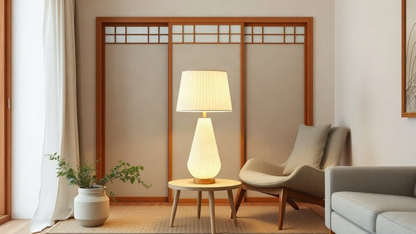 Japanese Rice Paper Lamps: Specification Guide for Architects - ambient lighting in a modern room