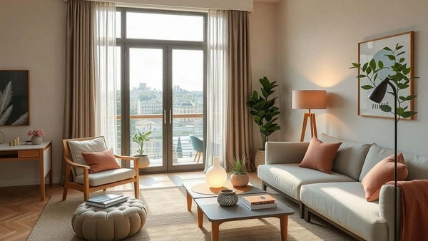 Modern living room with Property Staging Lighting: Transform Your Home with Modern Design in 2026, featuring Scandinavian decor.
