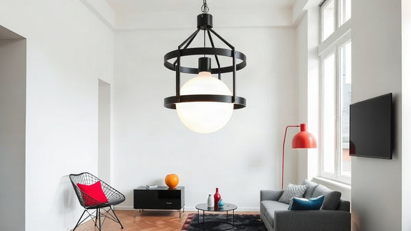 Modern interior showcasing Bauhaus Lighting for Architects: Layered Design & Modernist Principles with pendant and accent fixtures.