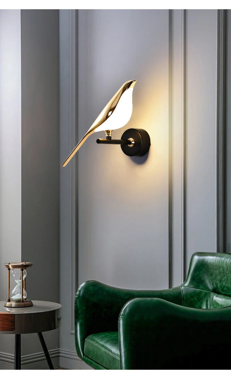 Magpie Wall Lamps Modern Wall Lights Minimalist Living Room TV Background Luxury Creative Bedroom Wall Lamp Hotel Bedside Light