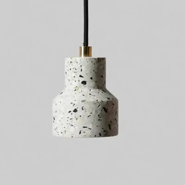 Contemporary Hanging Lights in a modern, stylish design featuring a unique terrazzo lampshade.