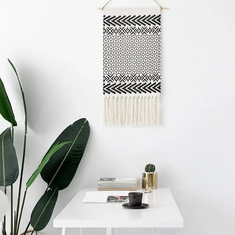 Boho Macrame Cotton Tapestry Decor