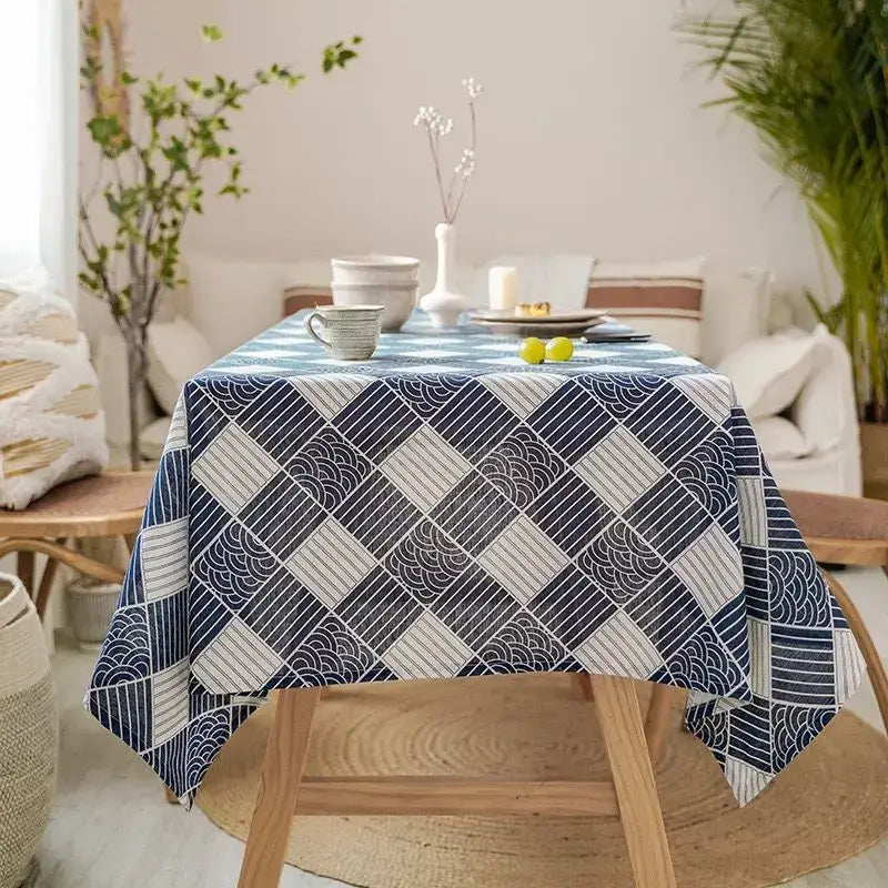 Japanese Style Linen Tablecloth | Premium Quality