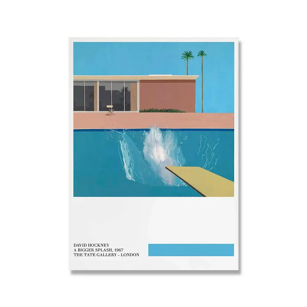 David Hockney A Bigger Splash Canvas Print