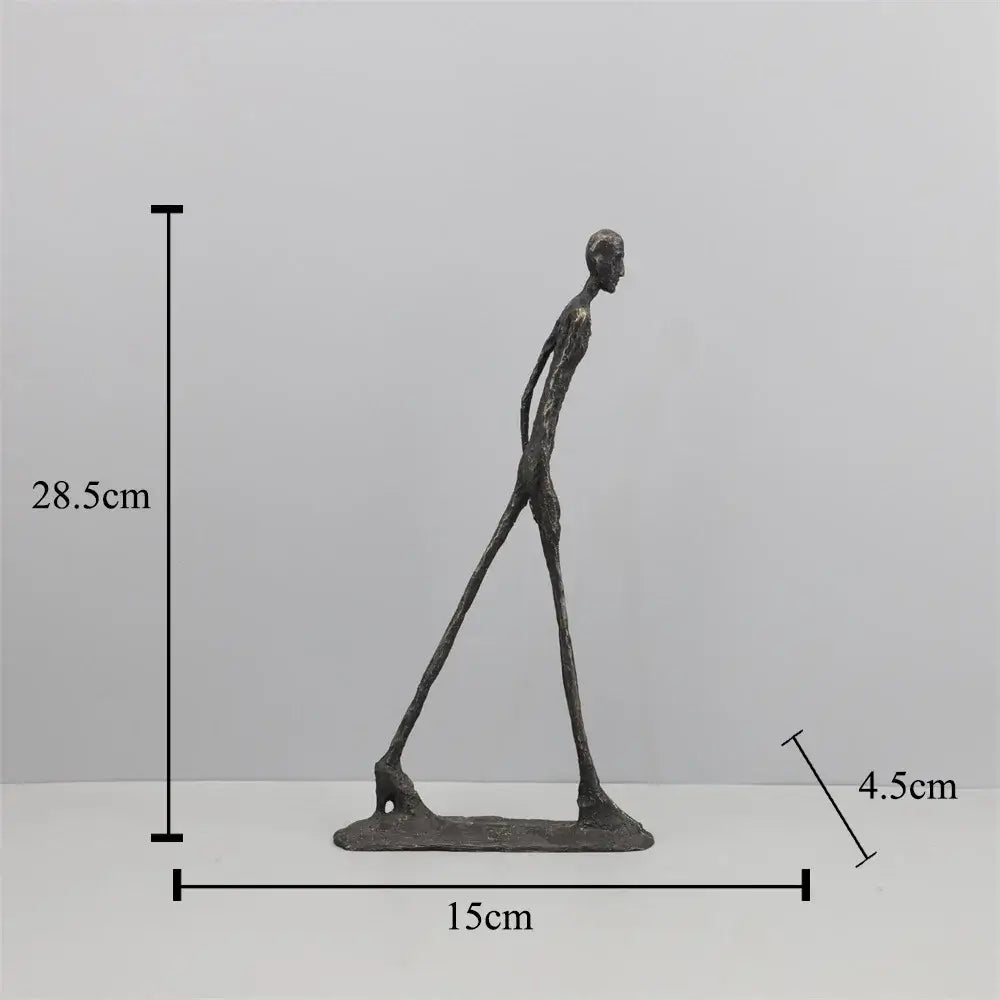 Metal Walking Man Statue | Art Reproduction
