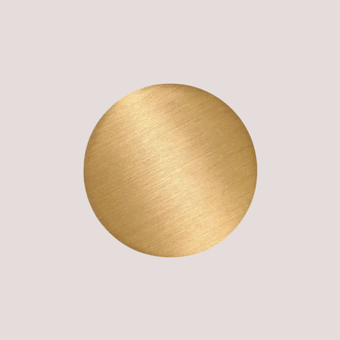 Wall Lamp: Modern Copper Round - round copper lamp design with a brushed finish