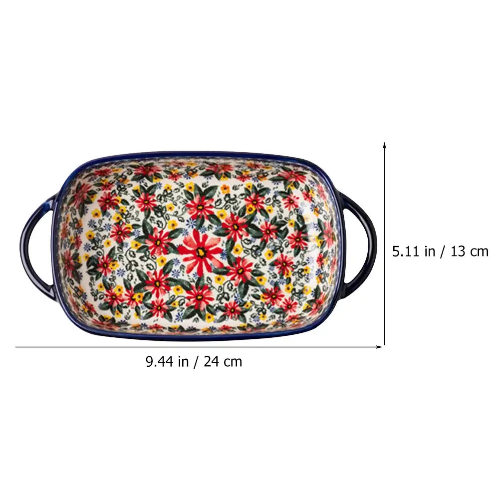 Premium Ceramic Baking Dish - Vibrant & Durable