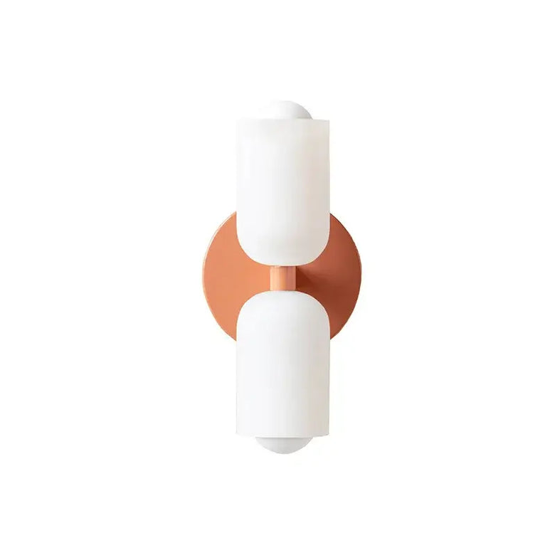 Modern Double-Head Glass Wall Lamp – LED Sconce