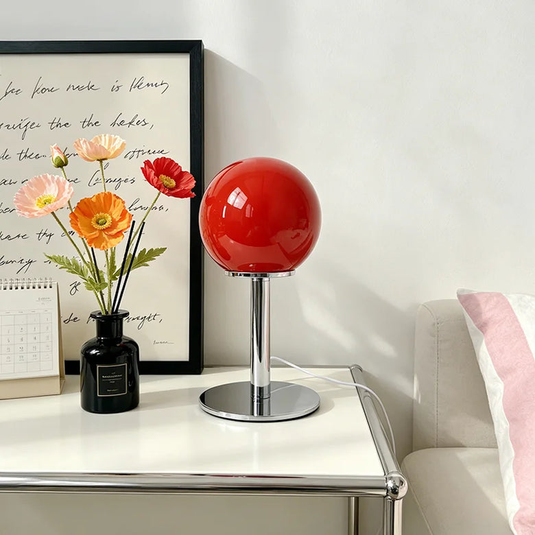 Bauhaus Small Glass Sphere Table Lamp, USB and Dimmable