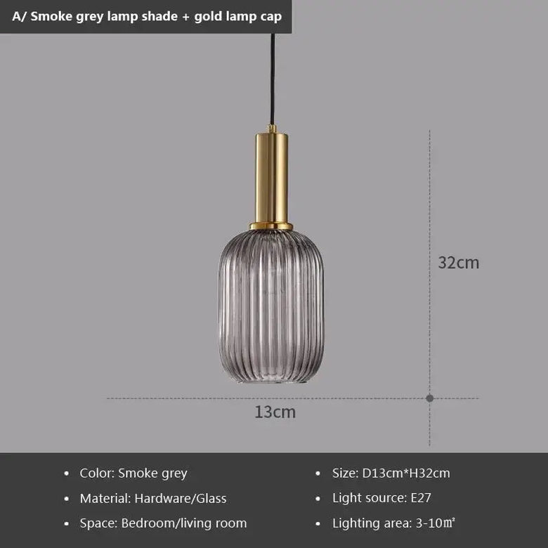 Modern Nordic Glass Pendant Light – Sculptural Hanging Fixture