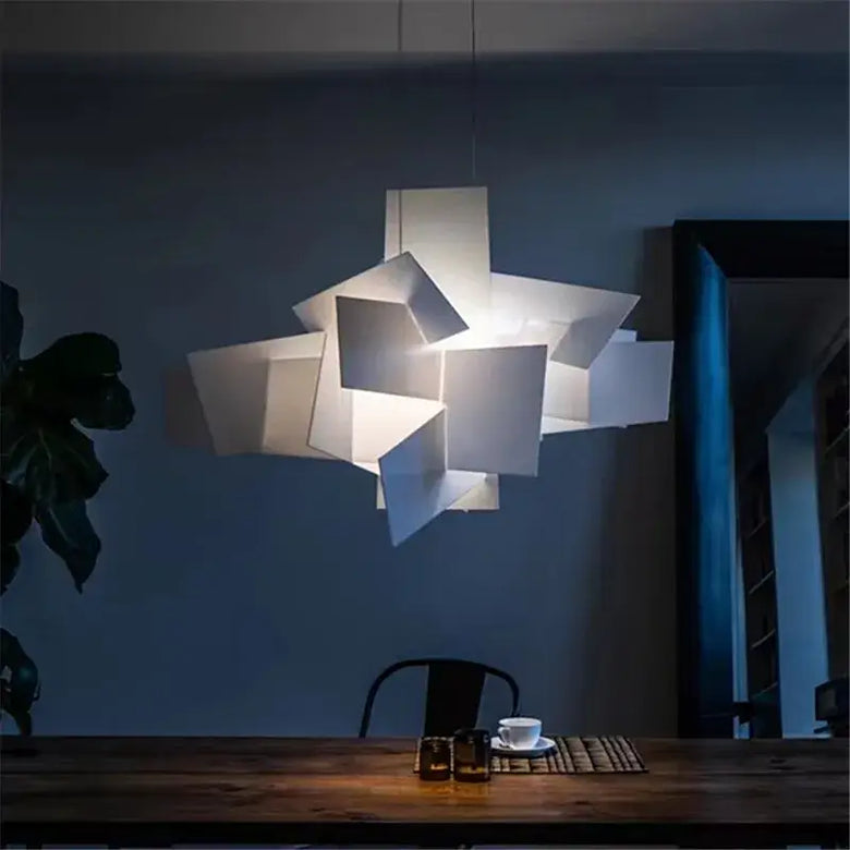 Big Bang Chandelier – Elevate Your Space with Bold Modern Art in a modern living room setting.