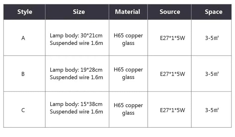 Suspension nordique en verre avec détails en laiton