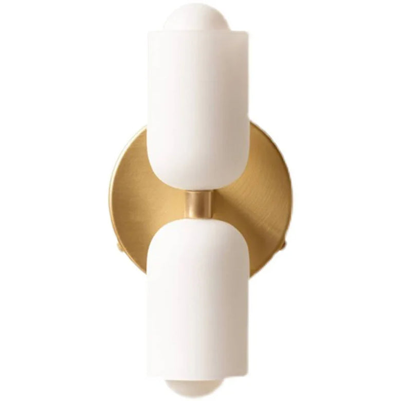 Modern Wall Lamp with Double Glass Head LED