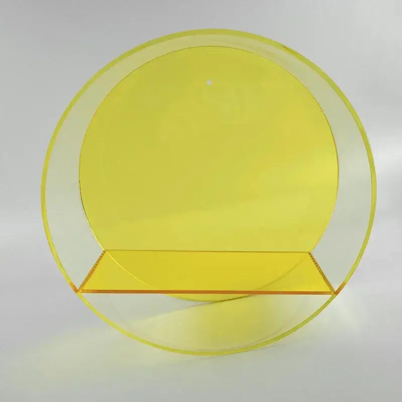 80s Acrylic Round Wall Display Shelf