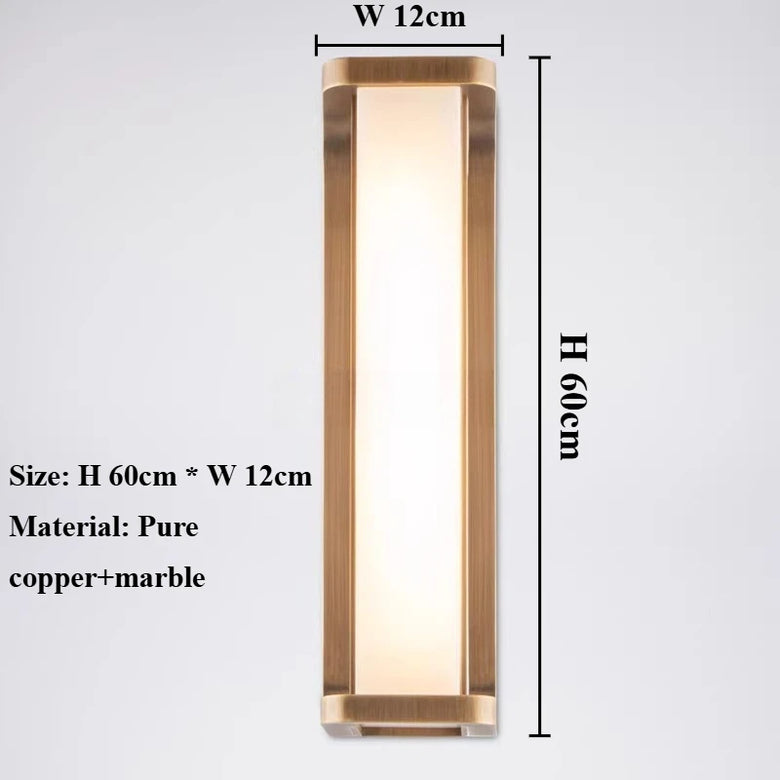 Highend Brass & Marble Wall Light