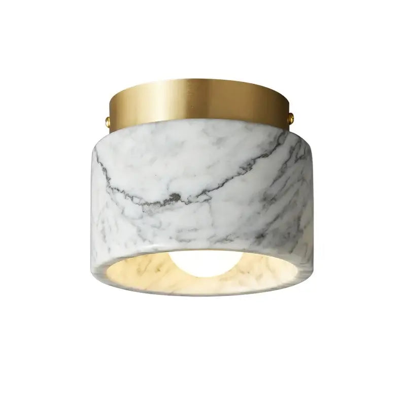 Italian Marble Downlight - Green & White Marble
