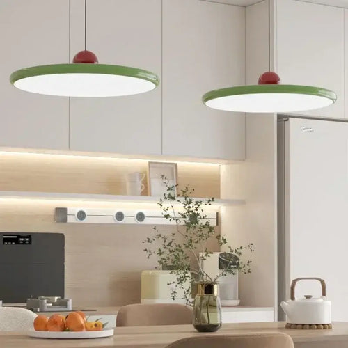 Modern Minimalist Pendant Lamp – Elegant Bedside & Dining Room Lighting in a stylish kitchen setting.