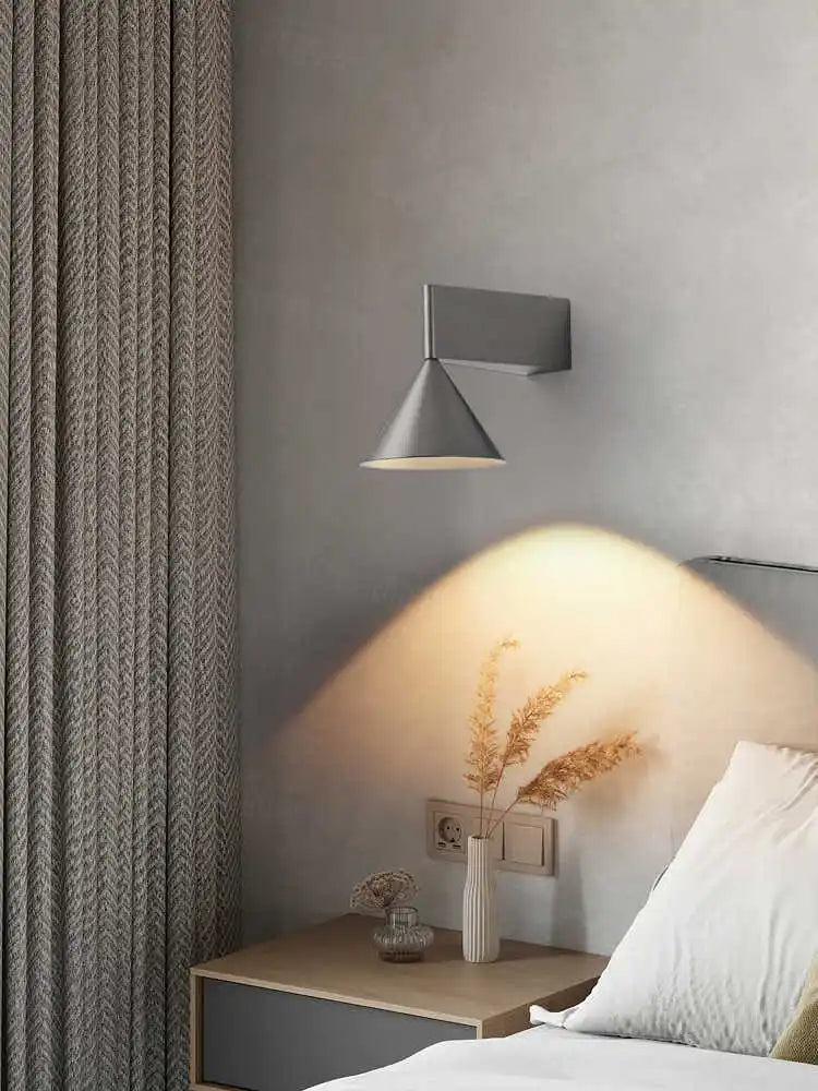 Adjustable Conical Aluminium Wall Light
