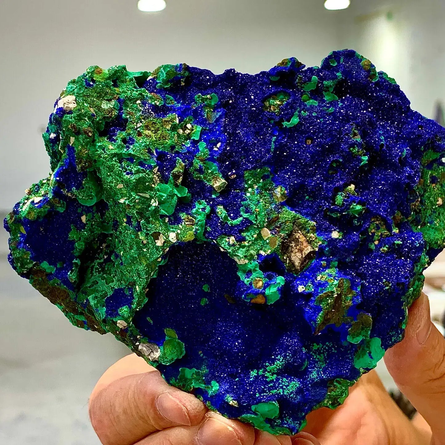 Natural Azurite Malachite Minerals - Decorative & Healing