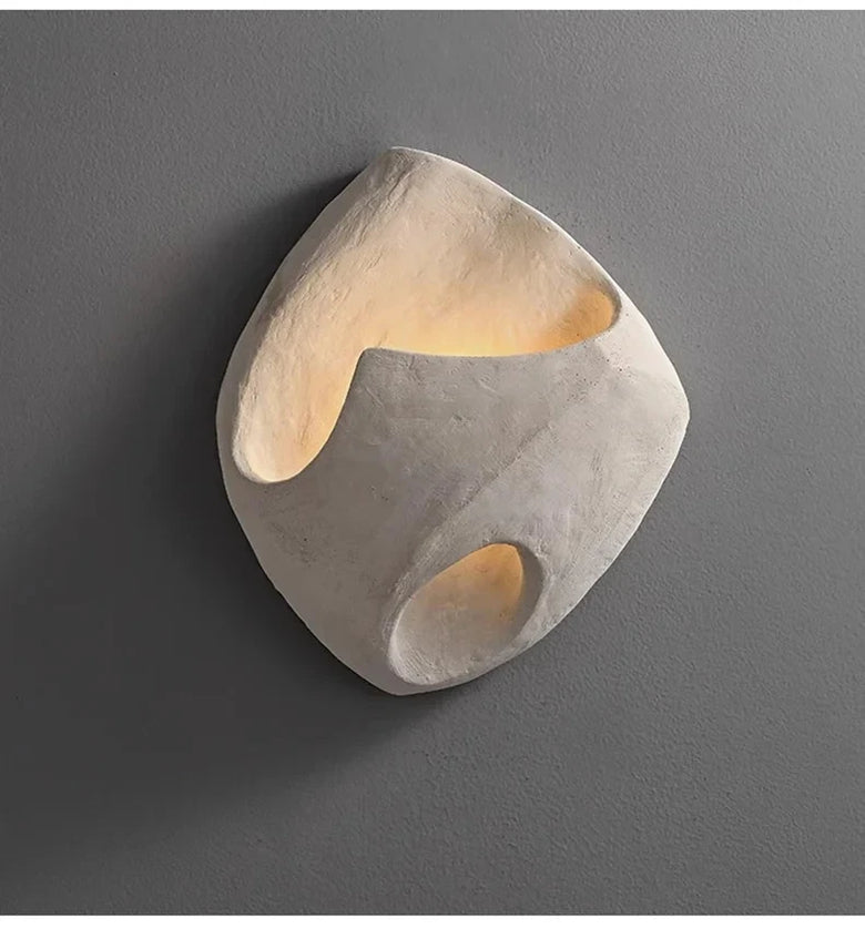 Organic Zen Stone LED Wall Light for Warm Ambient Glow