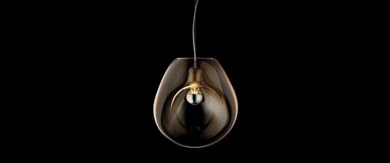 Modern Sculptural Glass Pendant Light with Organic Form