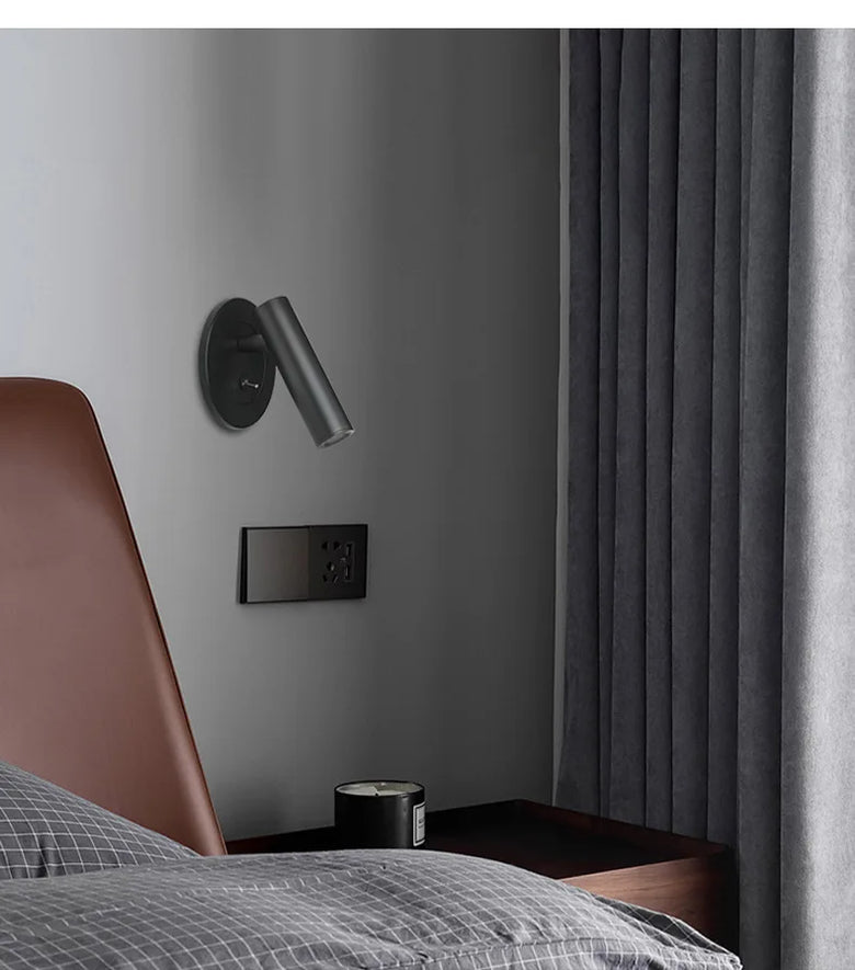 LED Wall Spotlight, Rotatable with Switch