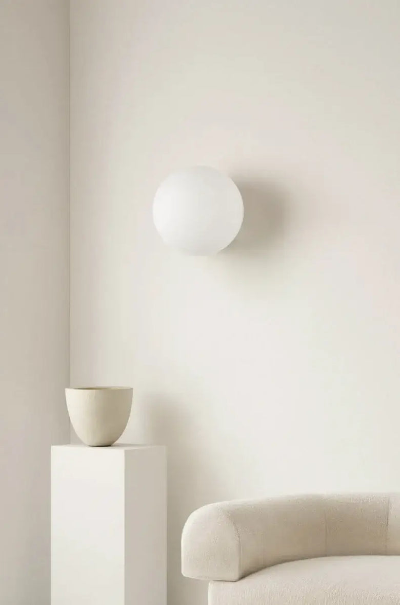 Applique Murale Globe en Verre Dépoli - Applique LED Moderne