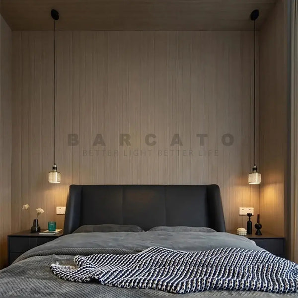 Elegant Radiance: The Gold LED Wall Lamp – Where Style Meets Function in a modern bedroom decor.