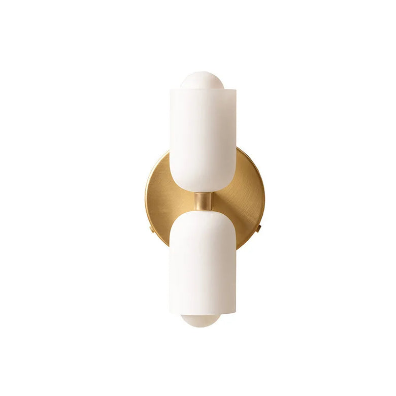 Modern Wall Lamp with Double Glass Head LED