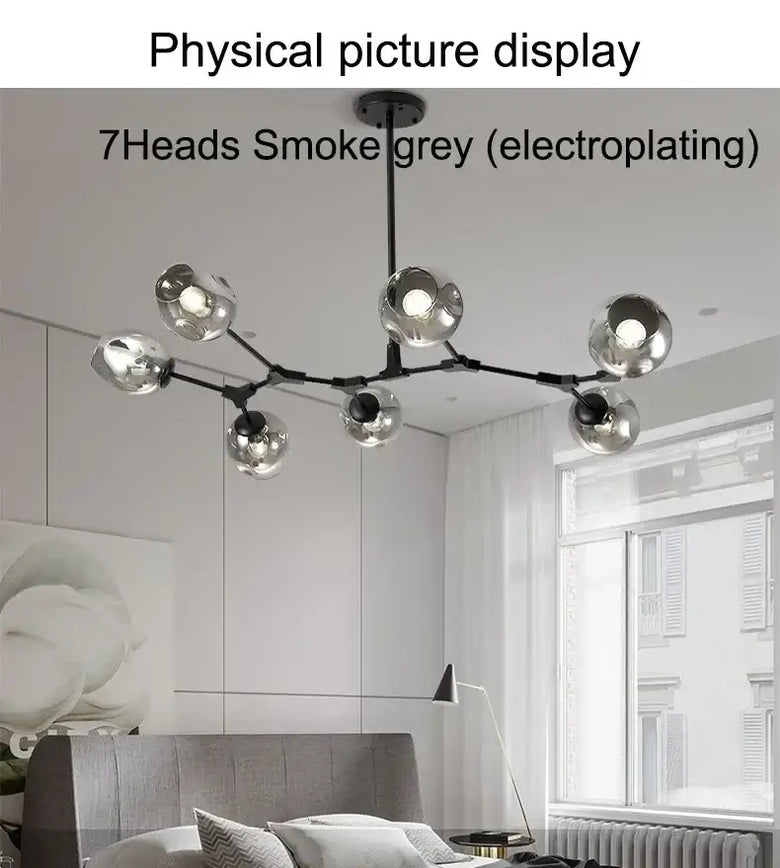 Nordic Molecular Glass Chandelier
