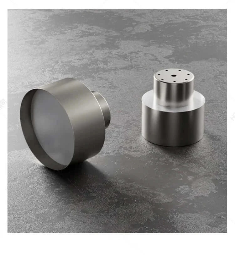 Modern Drum Flush Ceiling Light in Metal 140mm