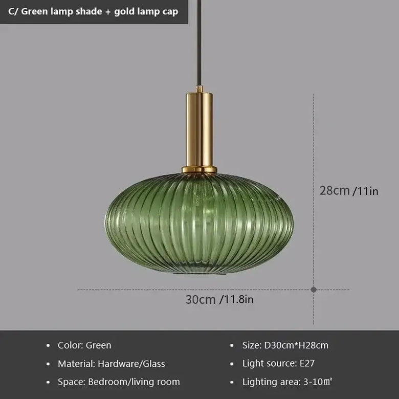 Modern Nordic Glass Pendant Light – Sculptural Hanging Fixture