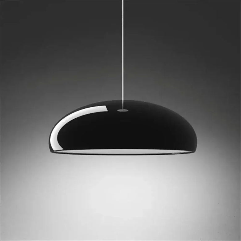 Glossy Dome Pendant Light – Dimmable Mid-Century Modern