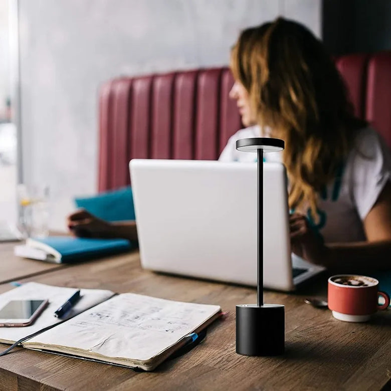 Retro Cordless Bistro Slim Stem Table Lamp – Rechargeable