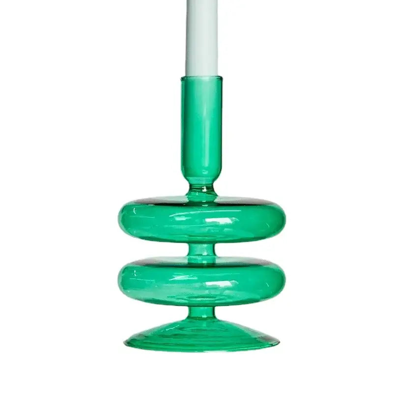 Elegant Red Glass Candle Holders | Shop Now