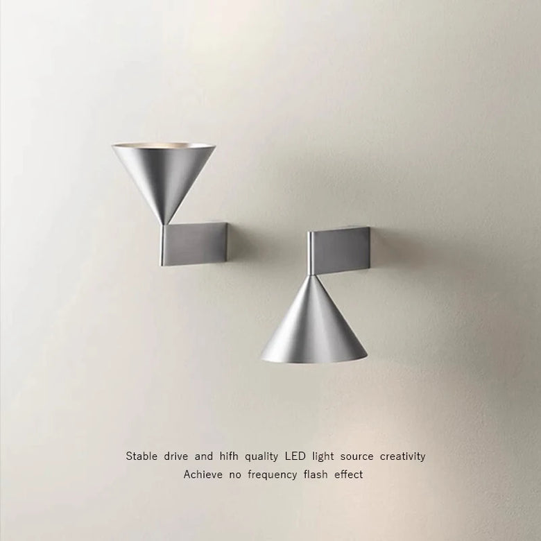 Adjustable Conical Aluminium Wall Light