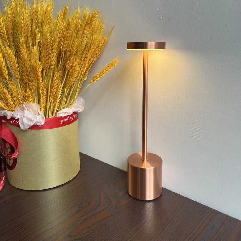 Retro Cordless Bistro Slim Stem Table Lamp – Rechargeable