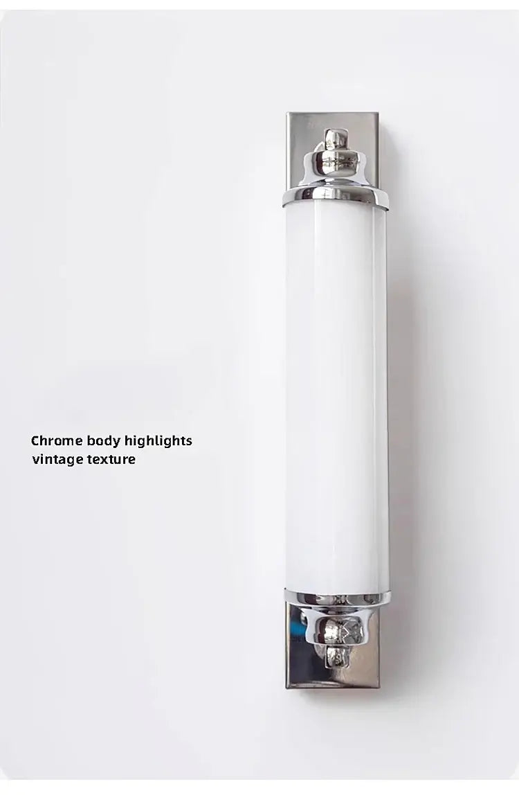Steel & Glass Modern Wall Light 30cm