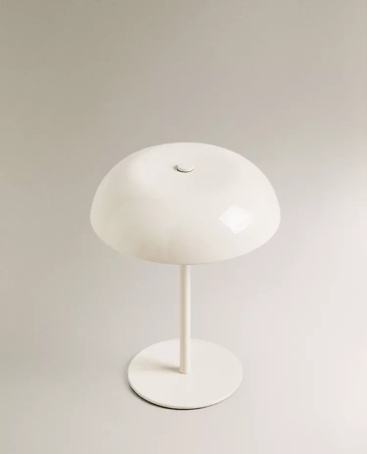 Mid-Century Mushroom Table Lamp – Cordless, Rechargeable