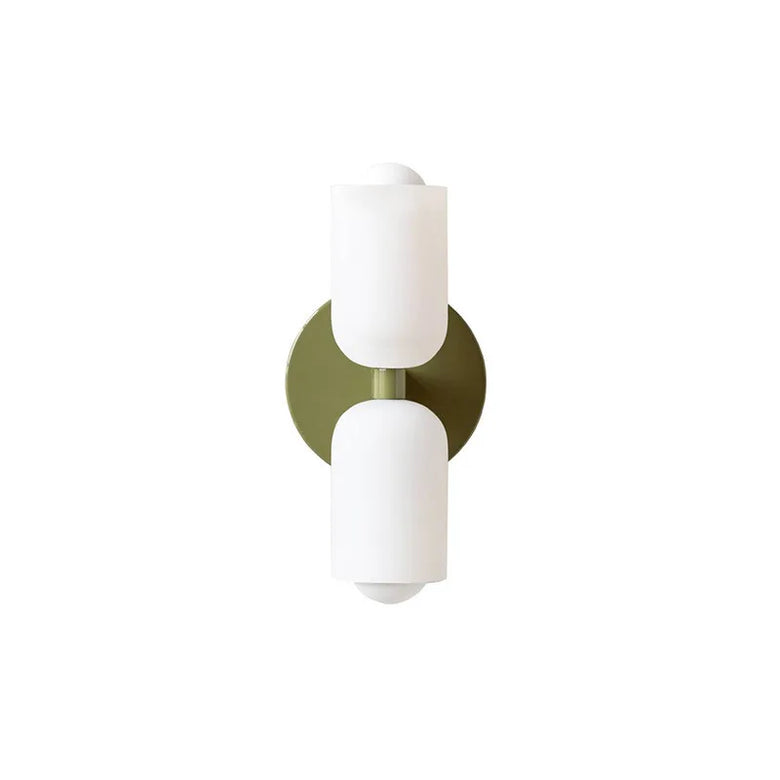 Modern Wall Lamp with Double Glass Head LED
