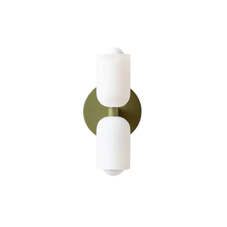 Modern Double-Head Glass Wall Lamp – LED Sconce