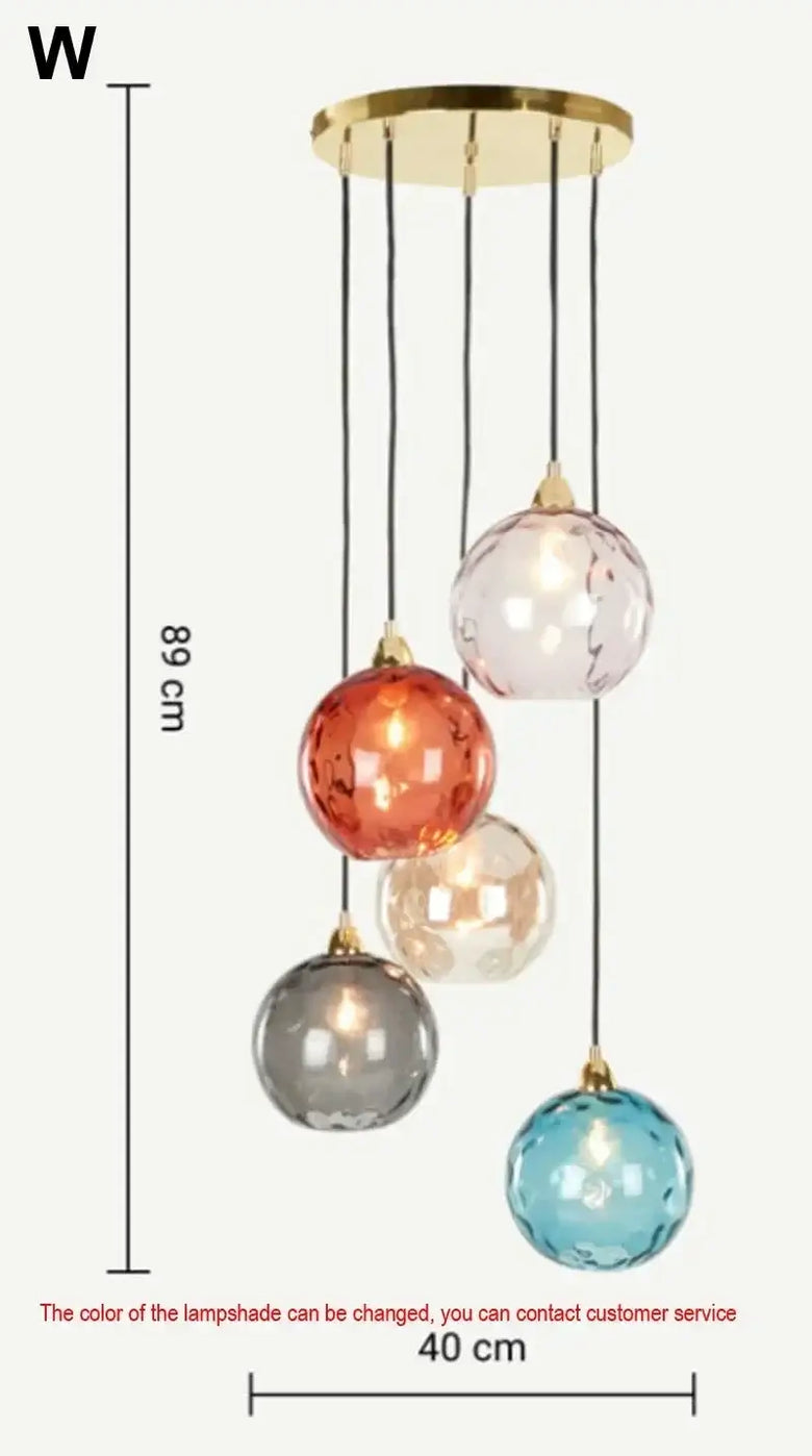 Delicious Lollipop Modern Pendant Light featuring colorful glass balls and sleek design for vibrant decor.