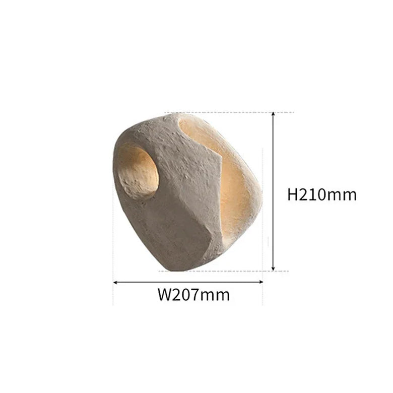 Organic Zen Stone LED Wall Light for Warm Ambient Glow
