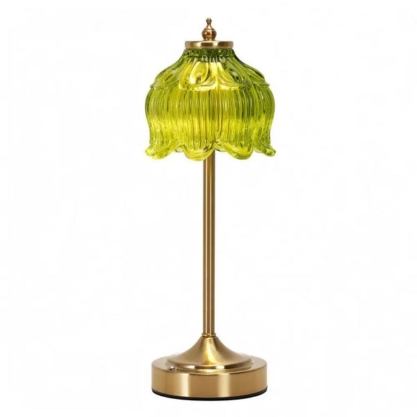 Art-Deco Glass Cordless Table Lamp: 8 styles