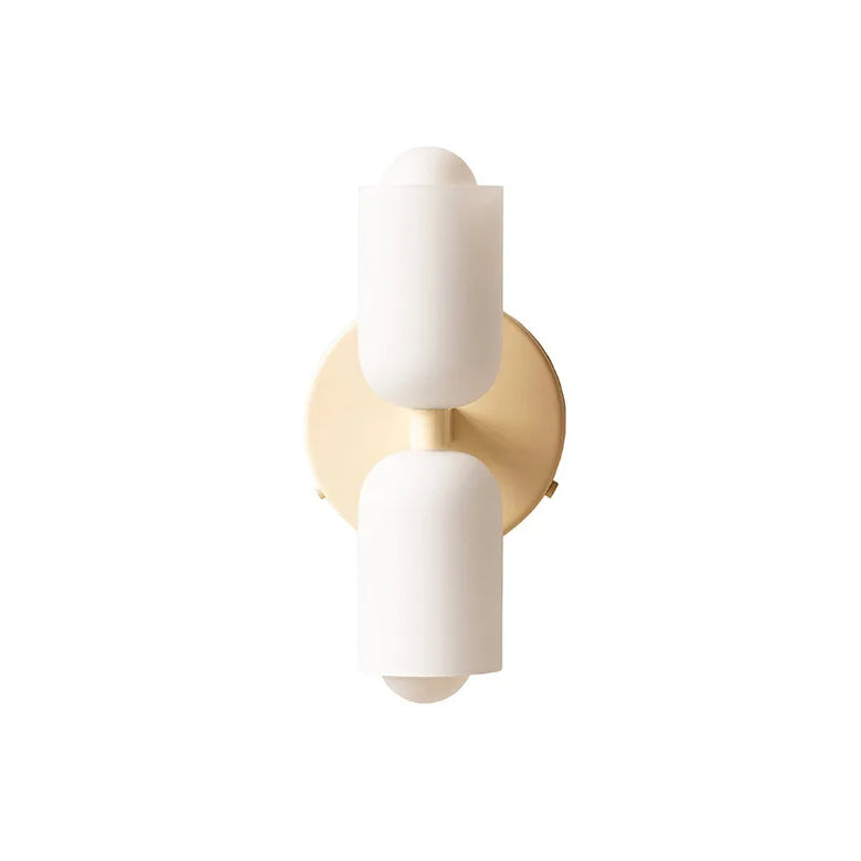 Modern Wall Lamp with Double Glass Head LED