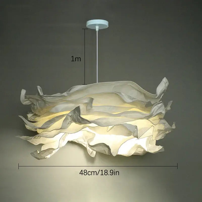 Whimsical Cloud Paper Lamp Shade - Eco & DIY