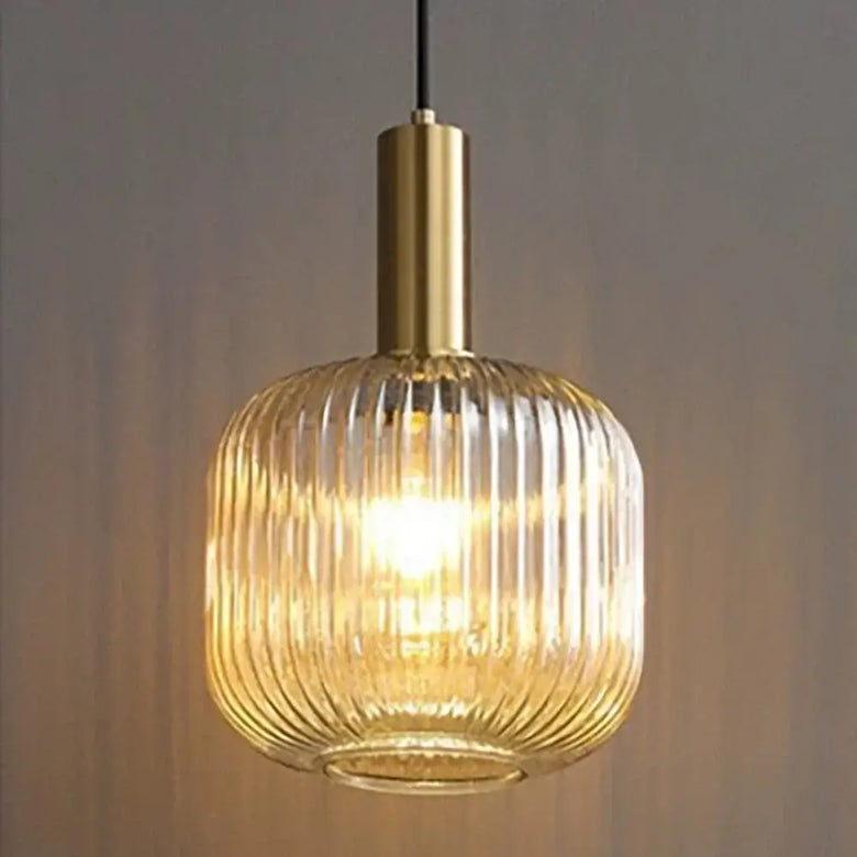Modern Nordic Glass Pendant Light – Sculptural Hanging Fixture